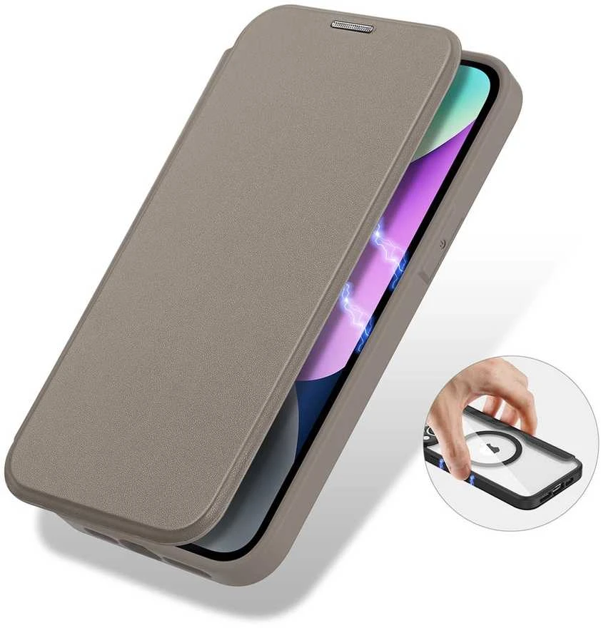 Dux Ducis Skin X Pro dėklas skirtas Apple iPhone 14 Pro Max, smėlio spalvos