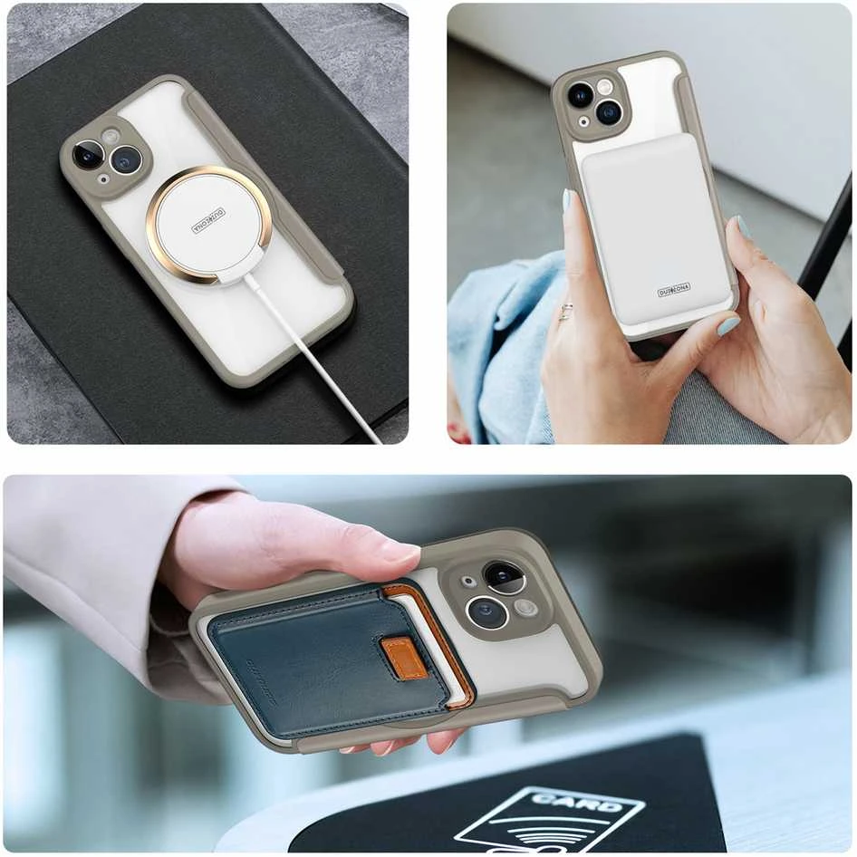 Dux Ducis Skin X Pro dėklas skirtas Apple iPhone 14, smėlio spalvos