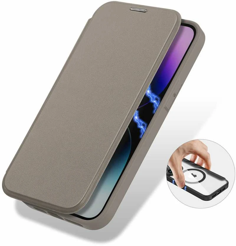 Dux Ducis Skin X Pro dėklas skirtas Apple iPhone 14 Pro, smėlio spalvos