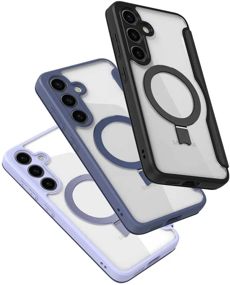 Dux Ducis Skin X Pro magnetic ring / stand for Samsung S24 Plus - dėklas telefonui juodos spalvos