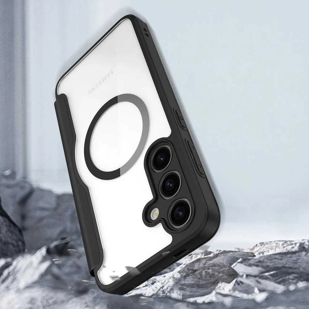 Dux Ducis Skin X Pro magnetic ring / stand for Samsung S24 Plus - dėklas telefonui juodos spalvos