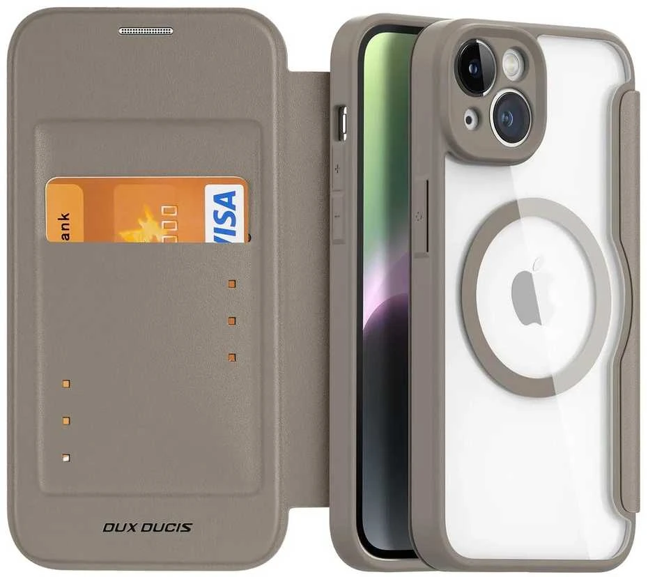 Dux Ducis Skin X Pro dėklas skirtas Apple iPhone 14, smėlio spalvos