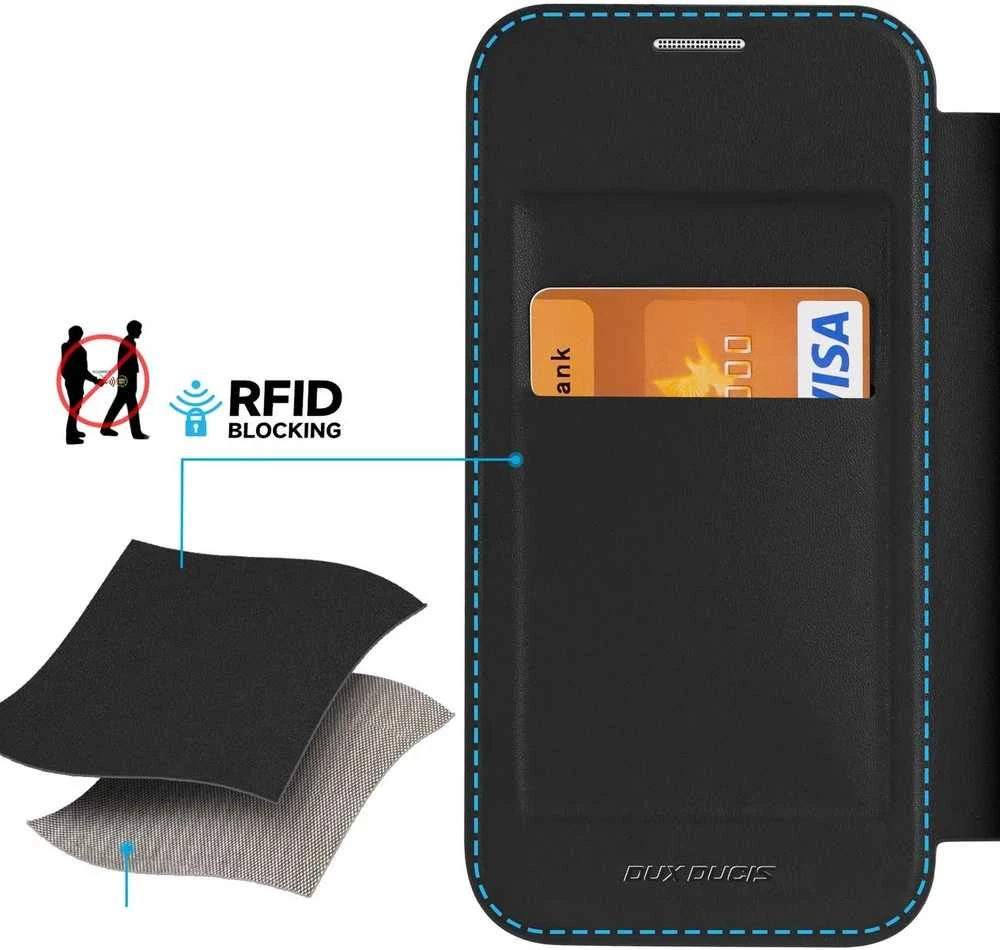 Dux Ducis Skin X Pro magnetic ring / stand Samsung S24 - dėklas telefonui juodos spalvos
