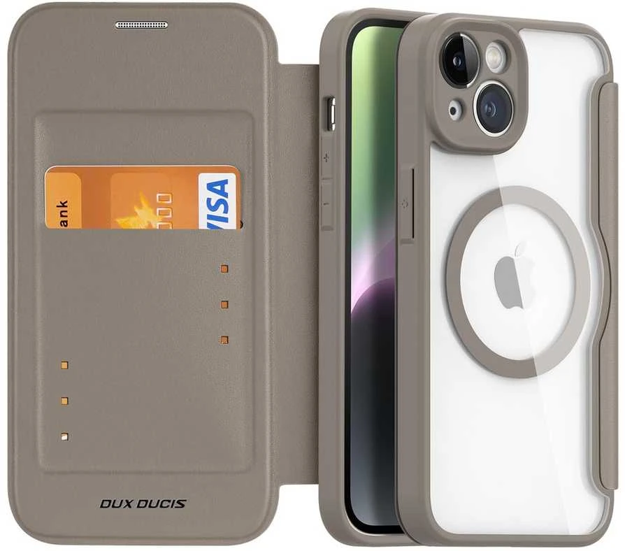 Dux Ducis Skin X Pro dėklas skirtas Apple iPhone 14 Pro Max, smėlio spalvos