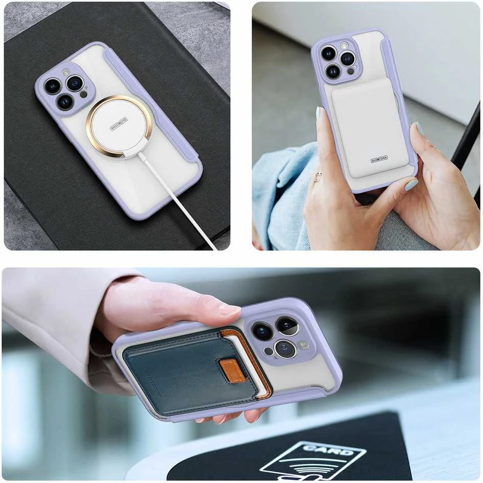 Dux Ducis Skin X Pro dėklas skirtas Apple iPhone 14 Pro Max, violetinis