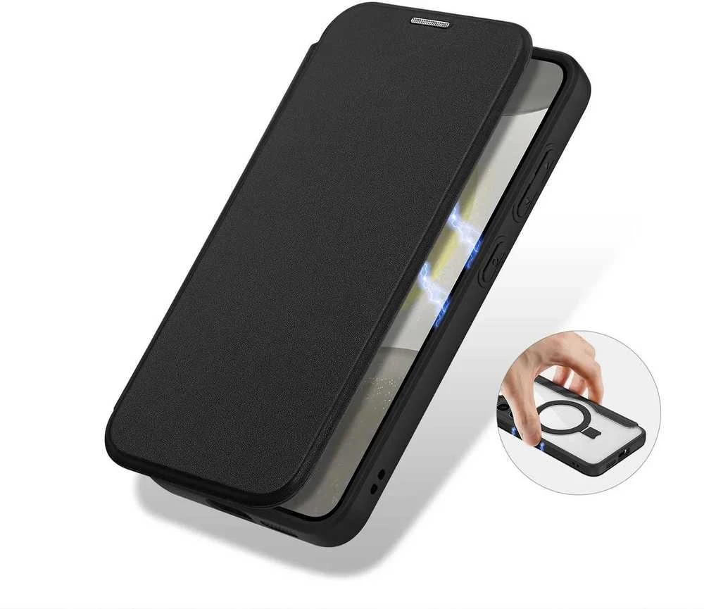 Dux Ducis Skin X Pro magnetic ring / stand for Samsung S24 Plus - dėklas telefonui juodos spalvos