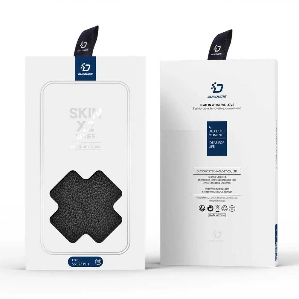 Dux Ducis Skin X2 dėklas skirtas Samsung Galaxy S23+, juodas