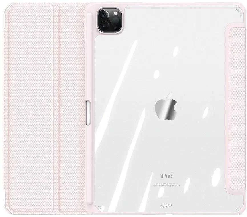 Dux Ducis Toby Armored Flip Smart iPad Air 2020/2022 Apple Pieštukas Holder Rožinė