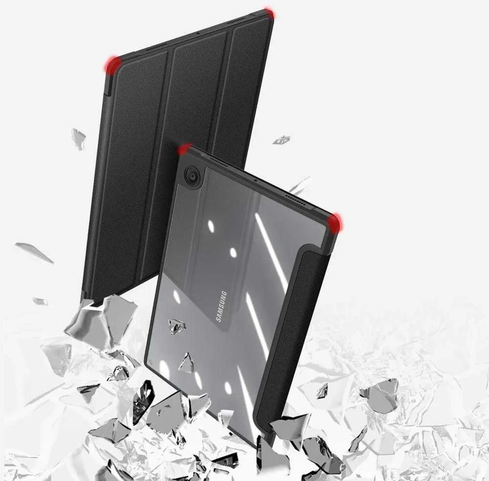 Dėklas Dux Ducis Toby Samsung X200/X205 Tab A8 10.5 2021 juodas