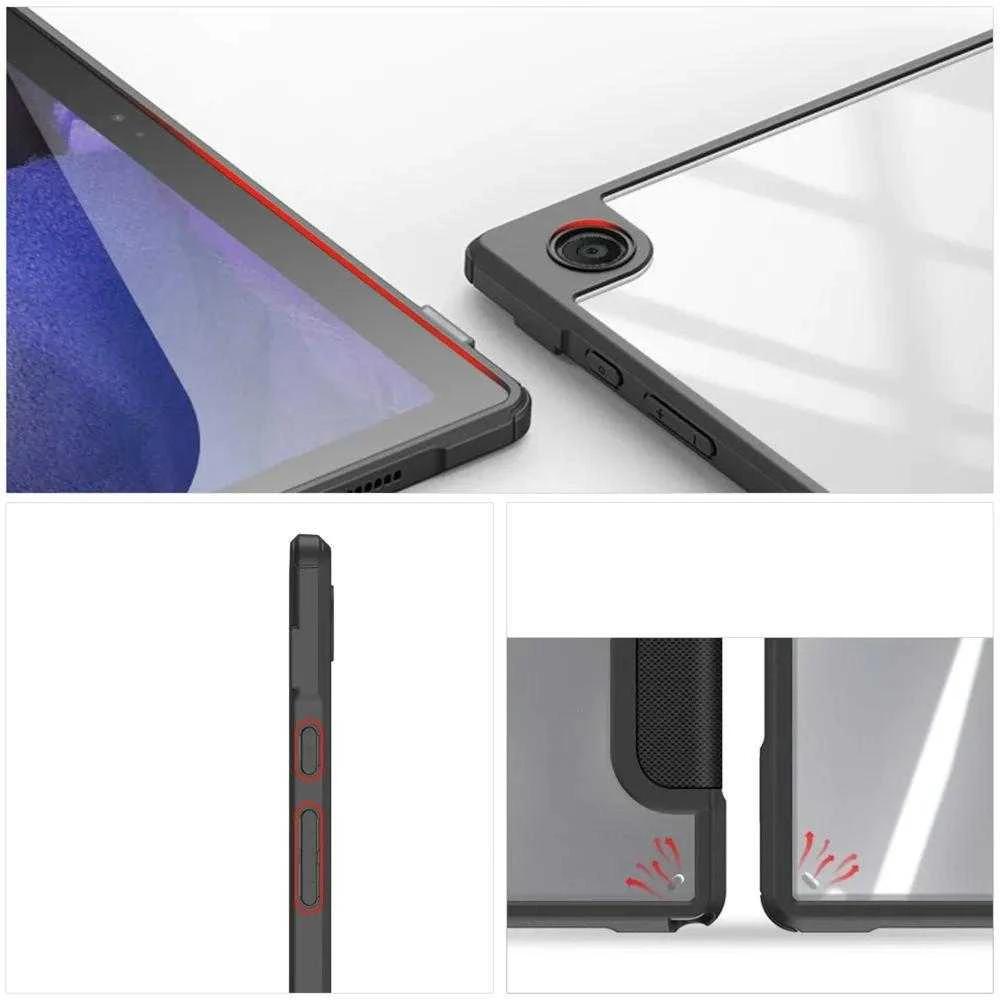 Dėklas Dux Ducis Toby Samsung X200/X205 Tab A8 10.5 2021 juodas
