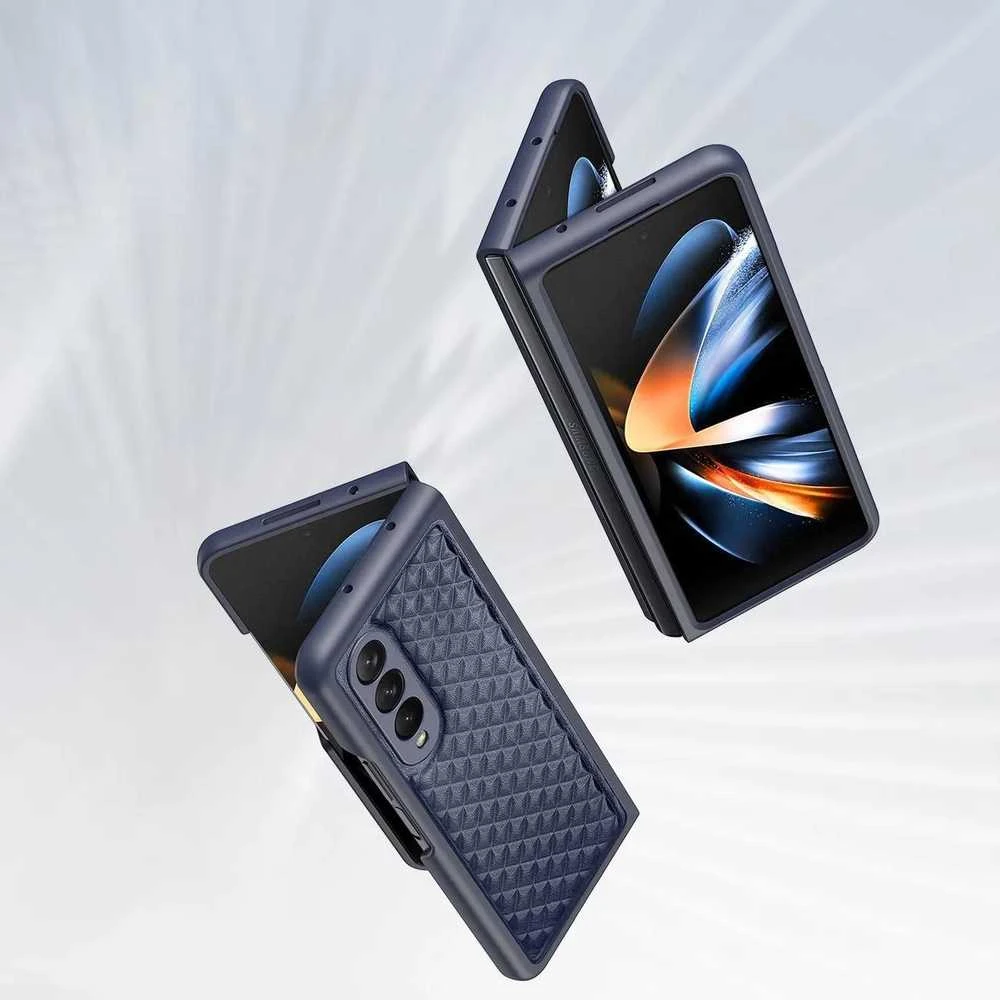 Dux Ducis Venice dėklas skirtas Samsung Z Fold 4 5G, mėlynas