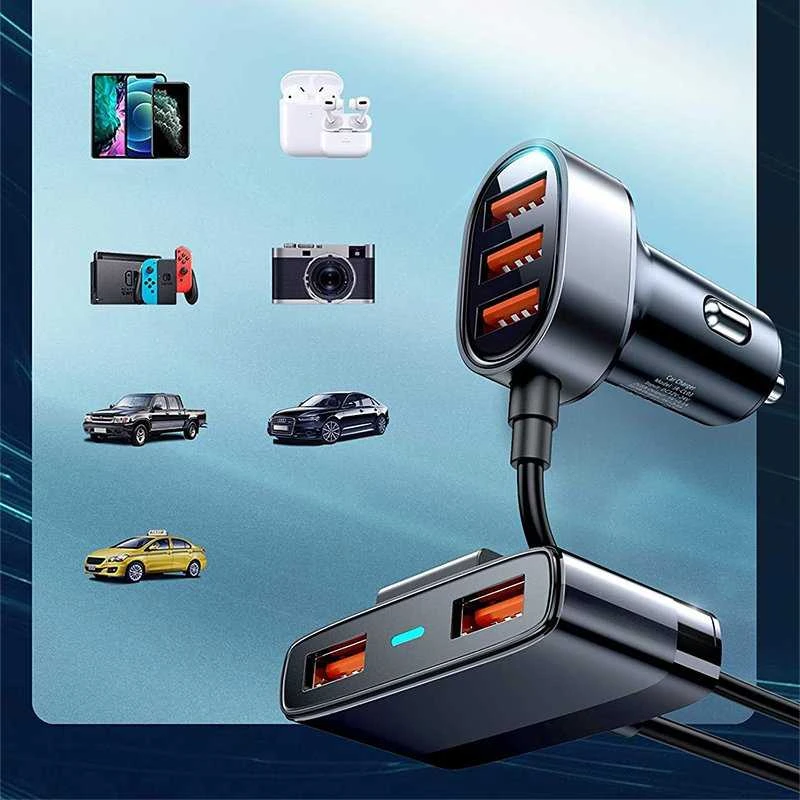 Automobilinis įkroviklis Joyroom JR-CL03 5xUSB 6.2A juodas