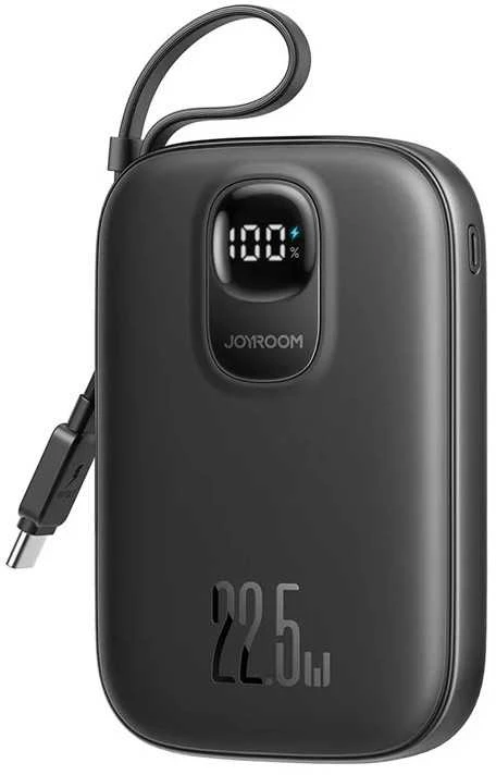 Išorinė baterija Power Bank Joyroom JR-PBF17 22.5W with USB-C cable 10000mAh juoda
