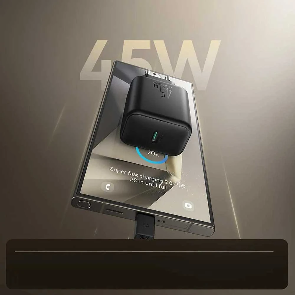 Įkroviklis Joyroom JR-TCG13 45W GaN USB-C juodas
