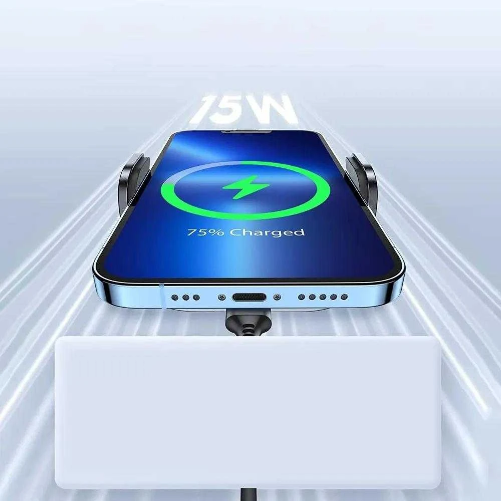 Automobilinis laikiklis-įkroviklis Joyroom JR-ZS295 15W MagSafe juodas
