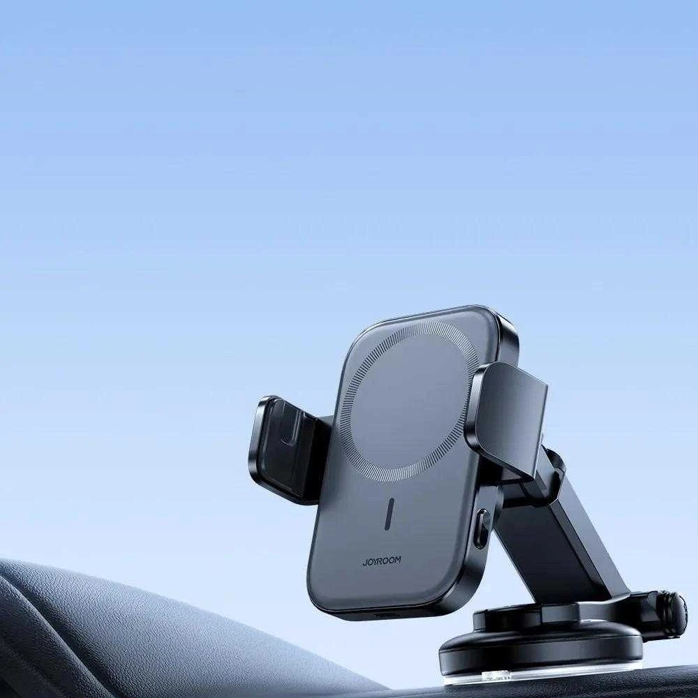 Automobilinis laikiklis-įkroviklis Joyroom JR-ZS295 15W MagSafe juodas