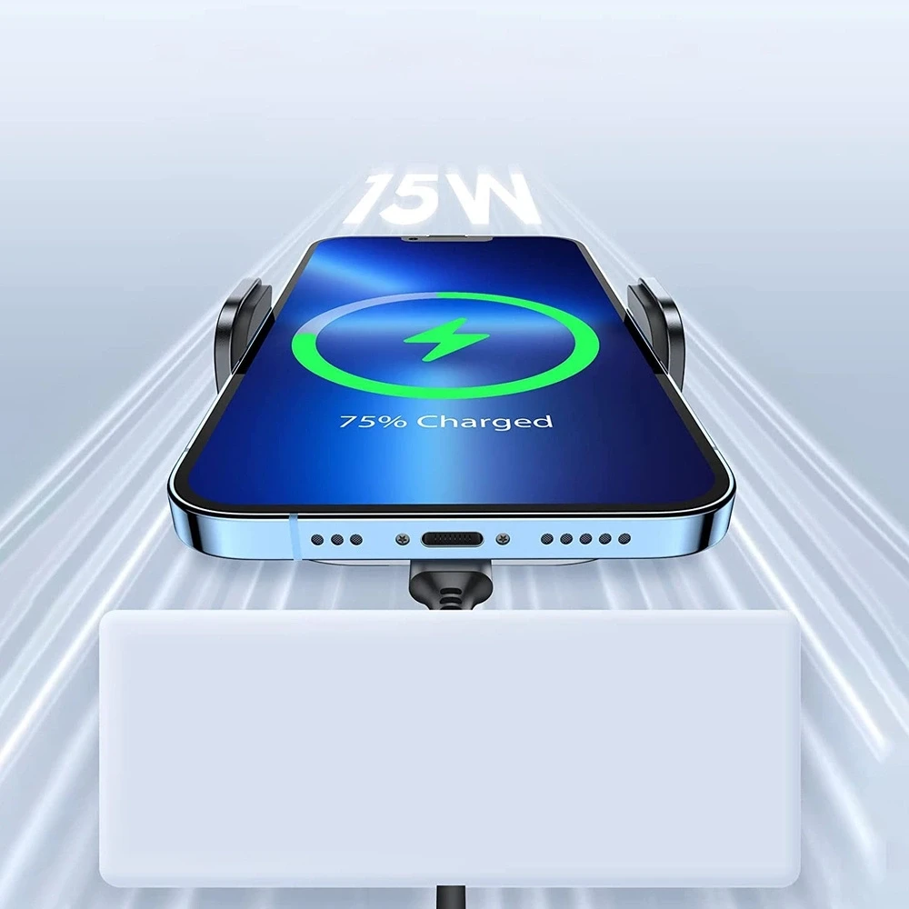 Automobilinis laikiklis-įkroviklis Joyroom JR-ZS295 15W MagSafe juodas