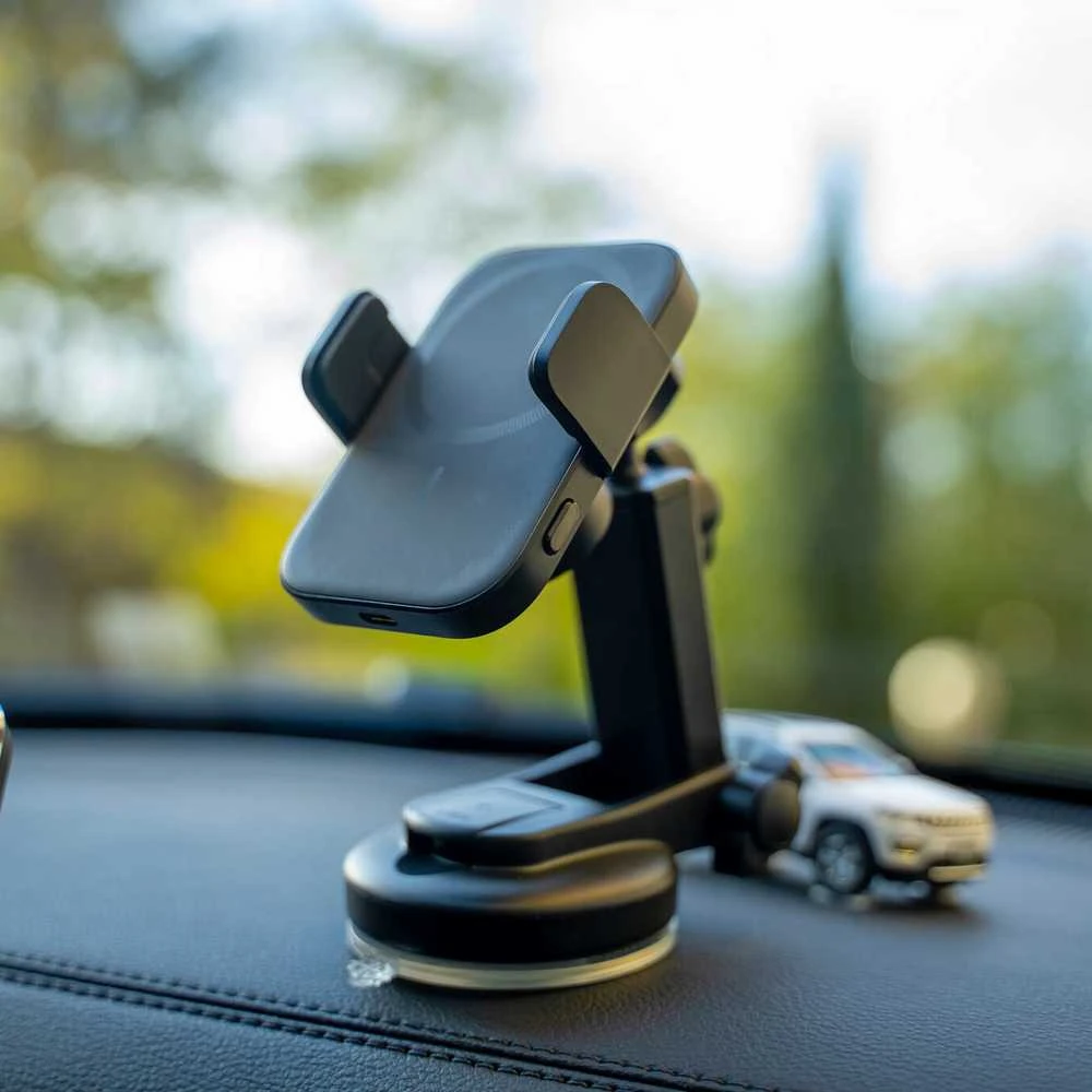 Automobilinis laikiklis-įkroviklis Joyroom JR-ZS295 15W MagSafe juodas
