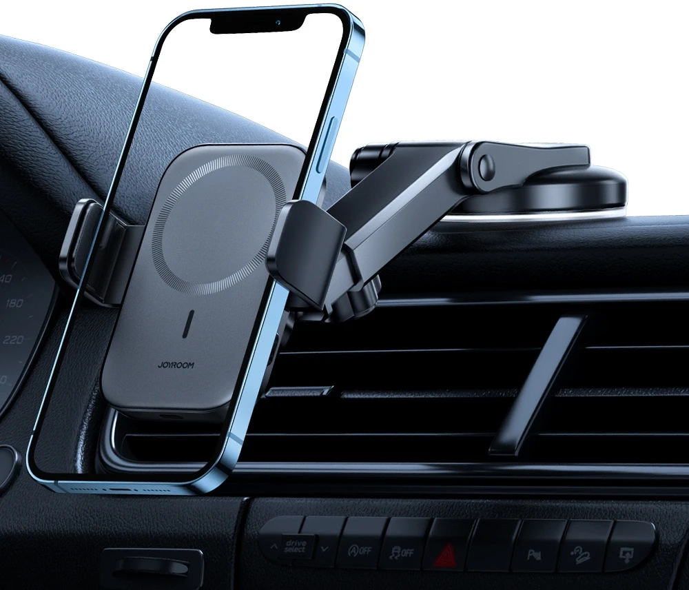 Automobilinis laikiklis-įkroviklis Joyroom JR-ZS295 15W MagSafe juodas
