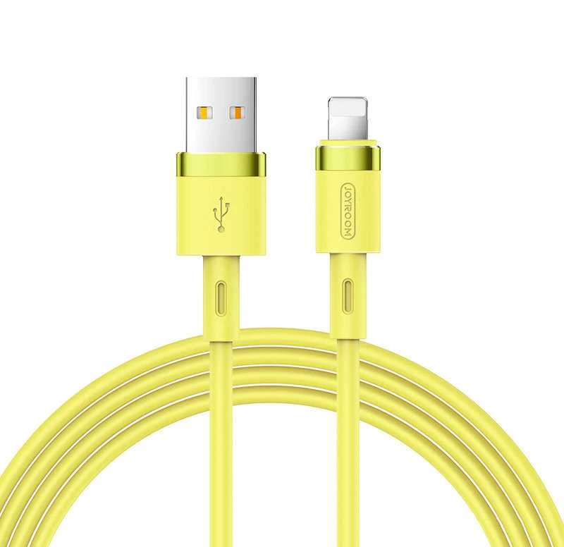 USB kabelis Joyroom (S-1224N2) lightning (2.4A) 1.2m geltonas