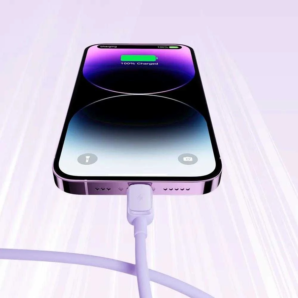 USB kabelis Joyroom (S-AL012A14) lightning (2.4A) 1.2m violetinis