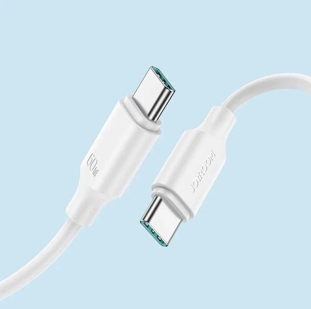 USB kabelis Joyroom S-CC060A9 Type-C į Type-C 60W 1,0m baltas