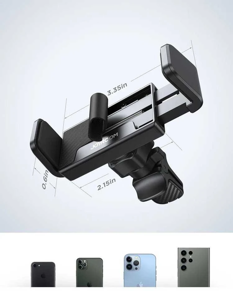 Automobilinis telefono laikiklis Joyroom JR-ZS377 (air vent) juodas