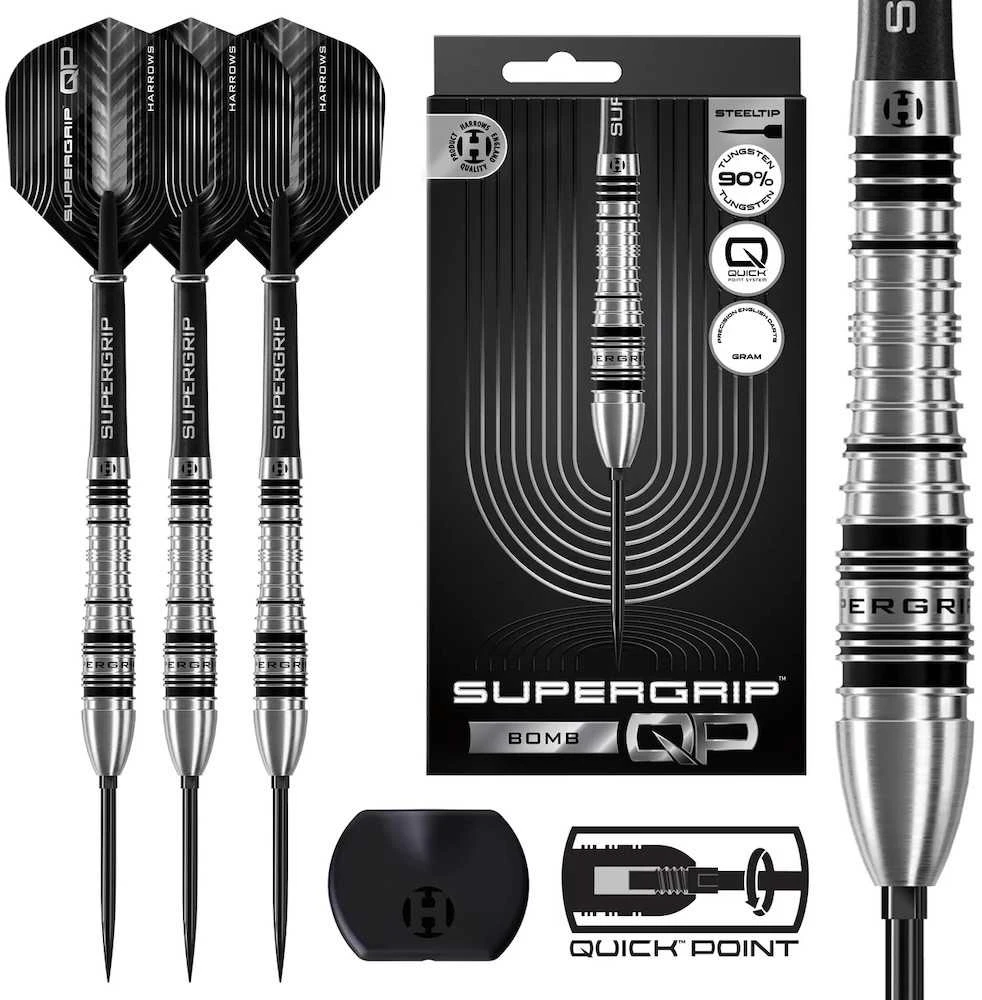 25 gramų strėlytės Harrows Supergrip QP Bomb 90% Quick