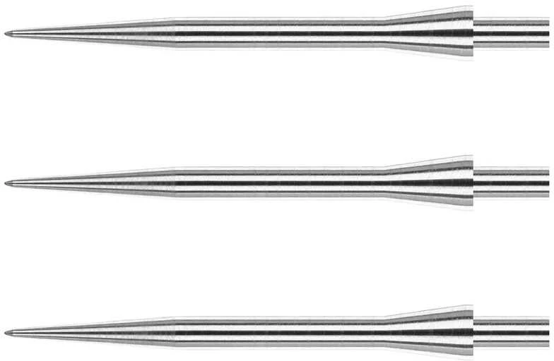 30 mm metalinės adatėlės Winmau Velocity, sidabrinės