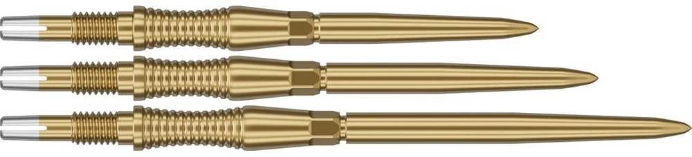 42 mm metalinės adatėlės Target Signature Swiss Points RST, geltonos