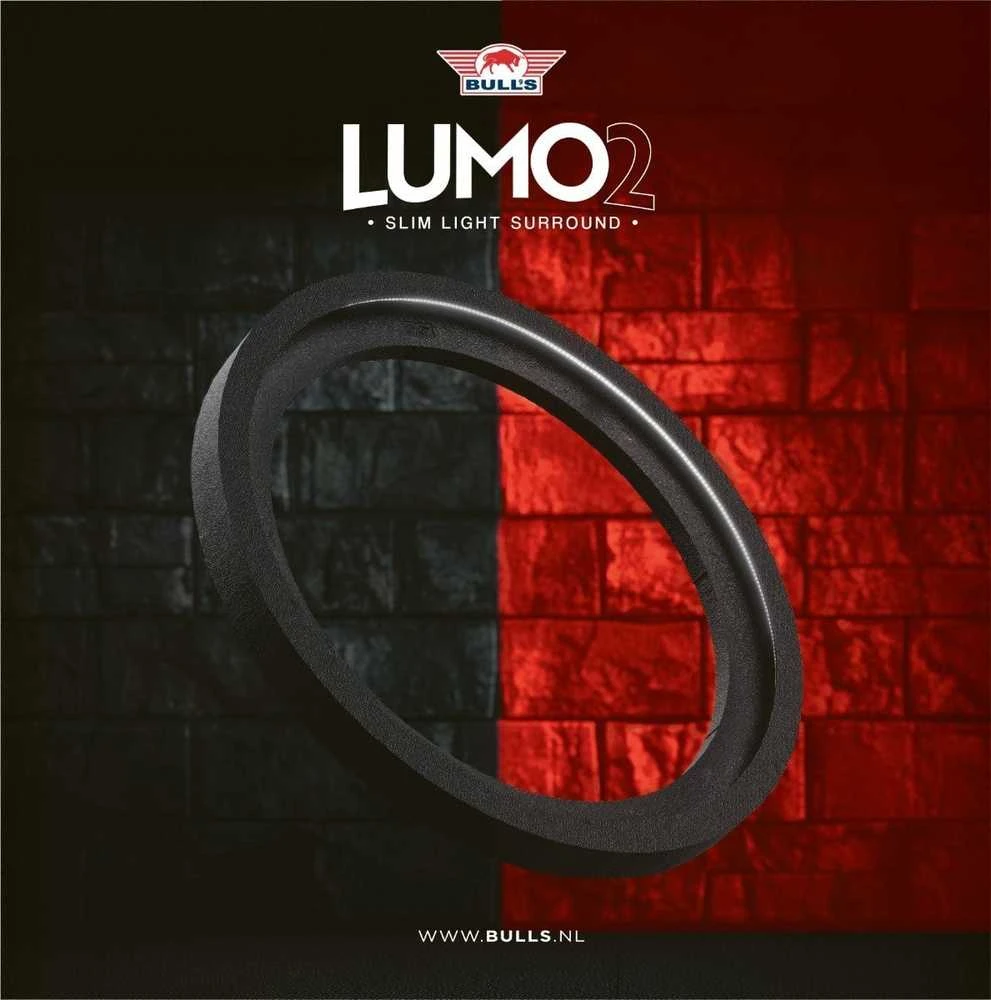 Apšvietimo sistema kartu su sienos ir strėlyčių apsauga Bull's Lumo 2