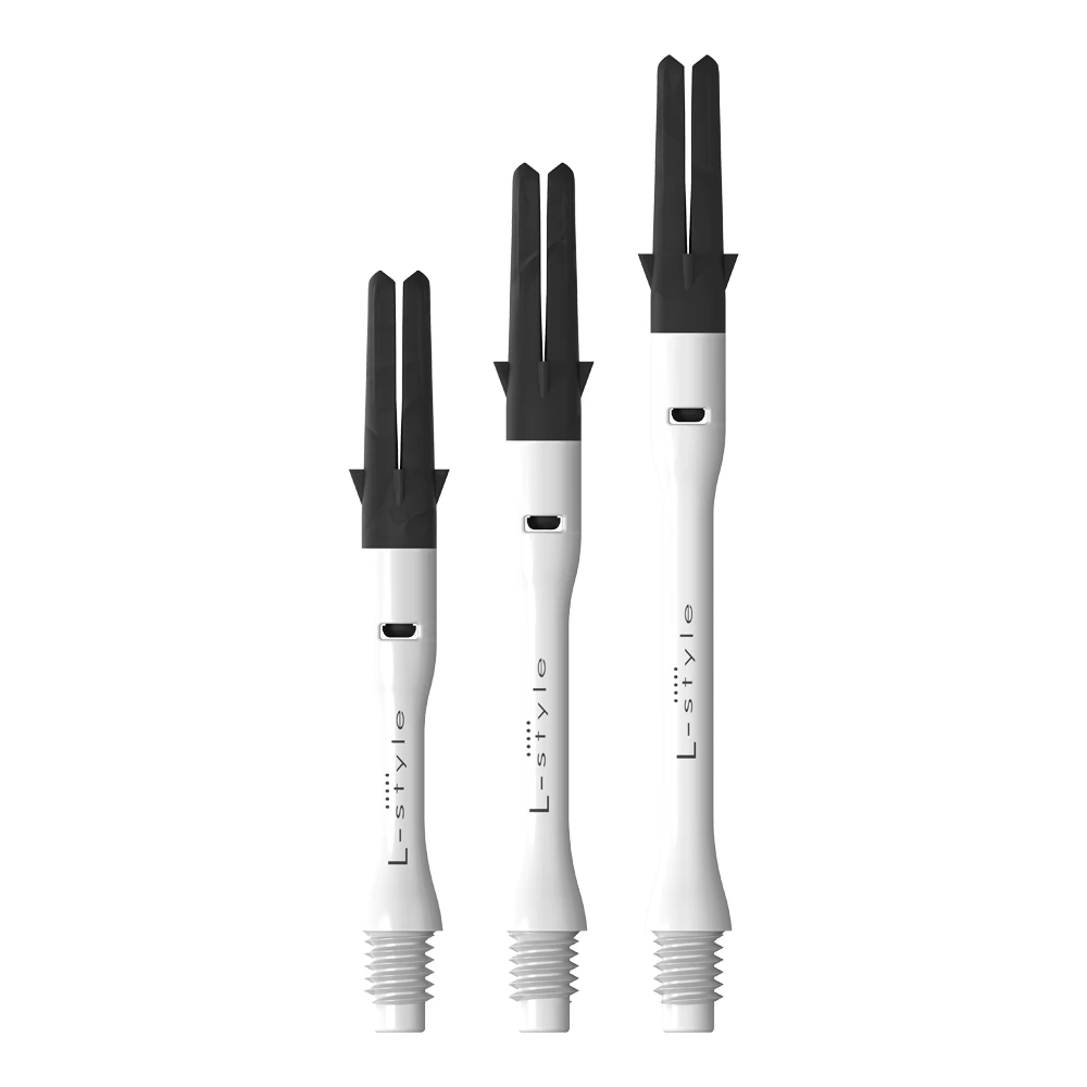 Besisukantys koteliai L-style L-SHaft Silent Slim Carbon 440, baltos/juodos spalvos