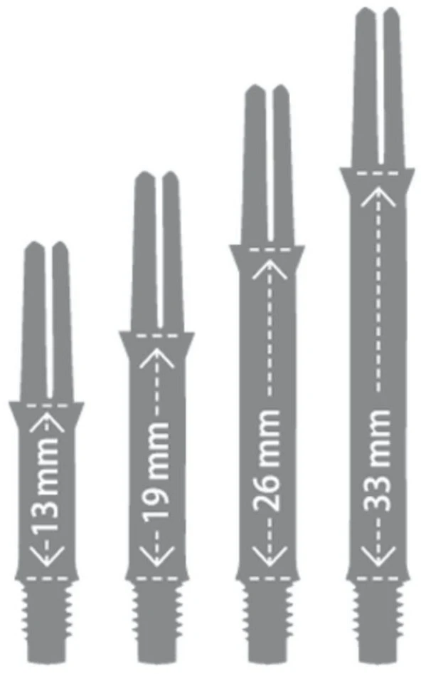 Besisukantys koteliai L-style L-SHaft Silent 190, skaidrūs, trumpi