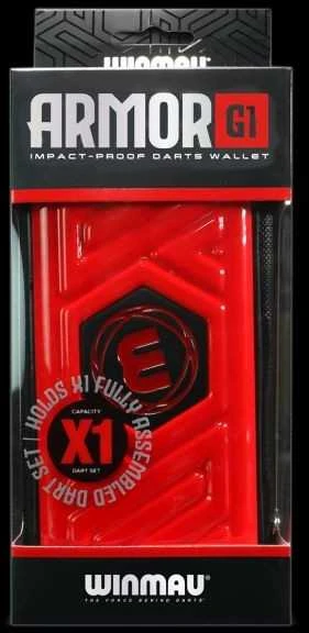 Winmau Armor G1 smiginio dėklas, raudonas