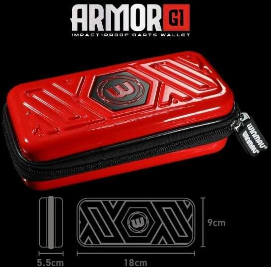 Winmau Armor G1 smiginio dėklas, raudonas