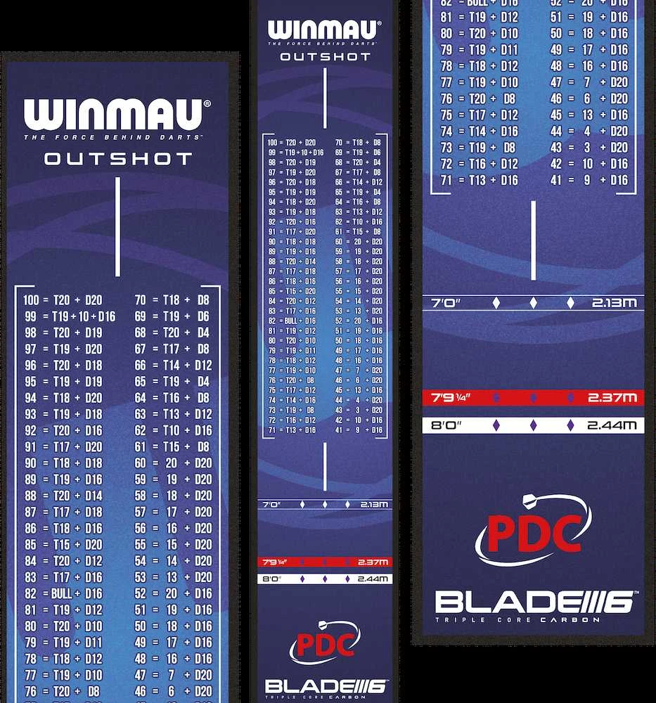 Smiginio kilimėlis Winmau Outshot, lengvas