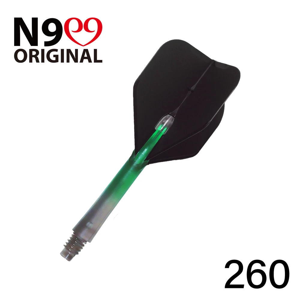 Koteliai L-style N9 Gradient L-SHaft 260, pilkos/žalios spalvos, vidutiniai