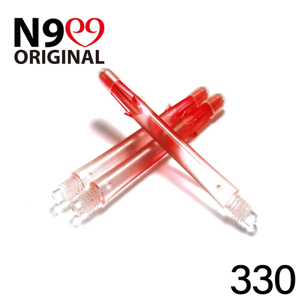 Koteliai L-style N9 Gradient L-SHaft 330, skaidrios/raudonos spalvos