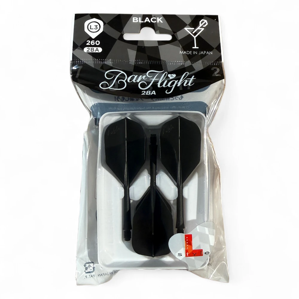 Vientisa L-style BarFlight L3 260 kotelio ir sparnelio sistema, juodos spalvos