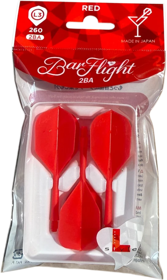 Vientisa L-style BarFlight L3 260 kotelio ir sparnelio sistema, raudonos spalvos