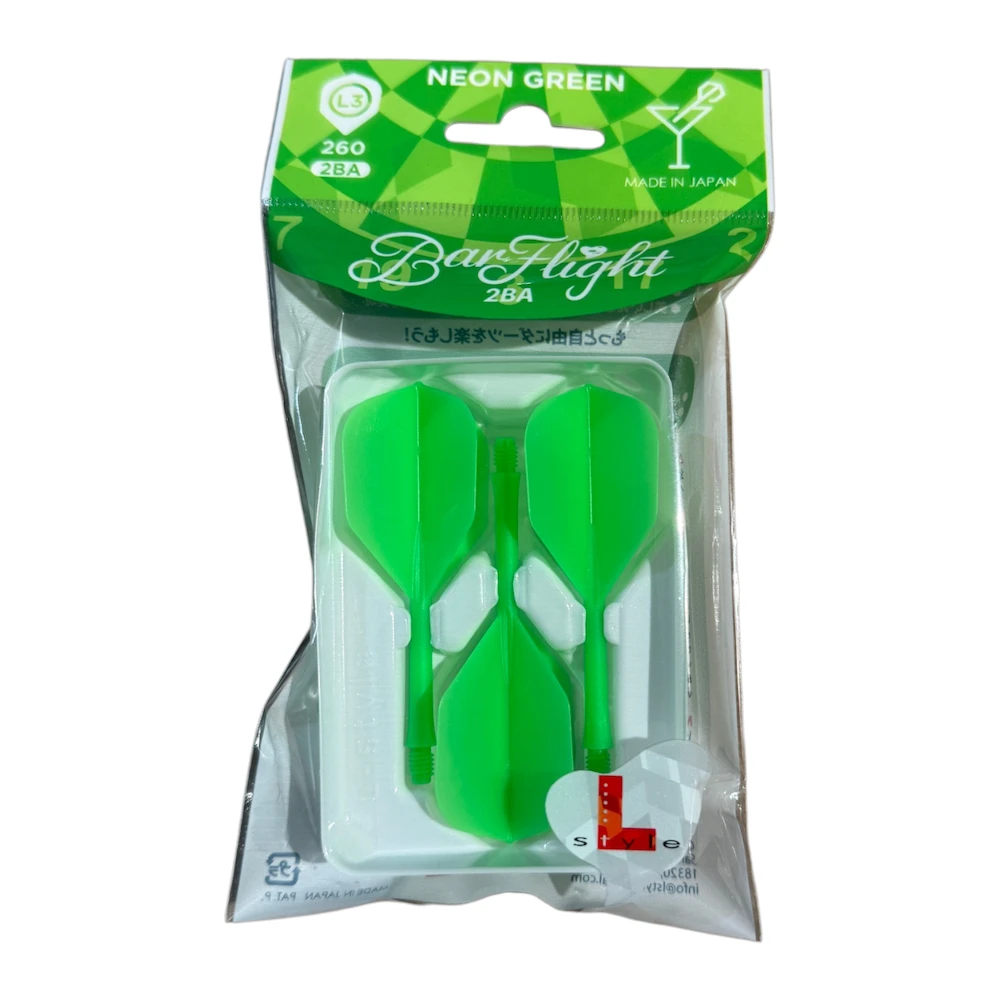 Vientisa L-style BarFlight L3 260 kotelio ir sparnelio sistema, žalios spalvos