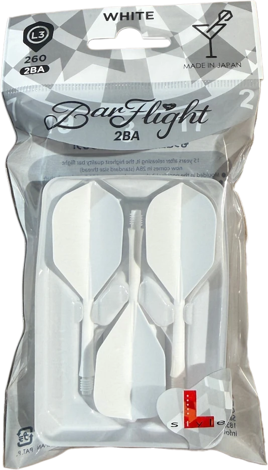Vientisa L-style BarFlight L3 260 kotelio ir sparnelio sistema, baltos spalvos