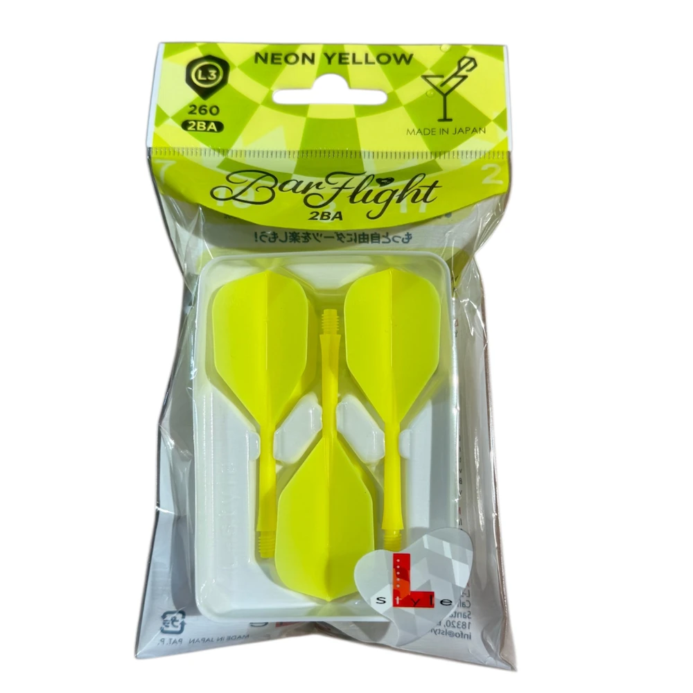 Vientisa L-style BarFlight L3 260 kotelio ir sparnelio sistema, geltonos spalvos