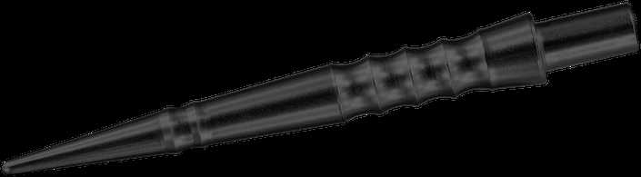 Metalinės adatos Harrows Apex Points Lance, 26 mm ilgio