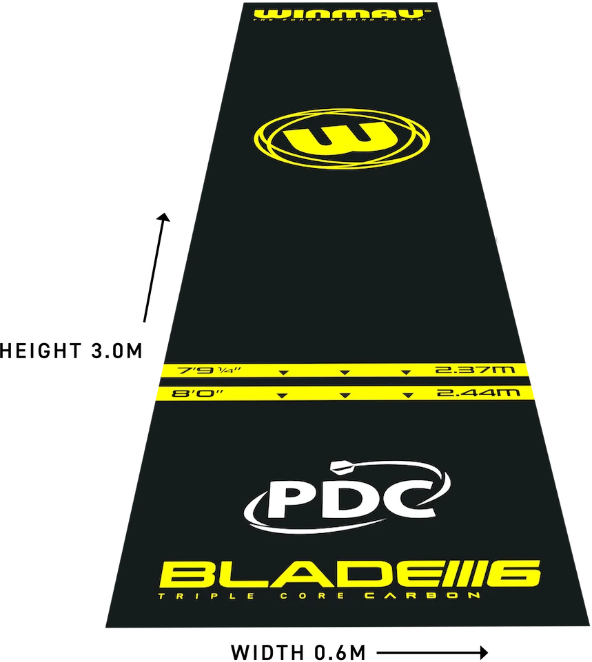 "Winmau Pro Zone Essential" PVC smiginio kilimėlis