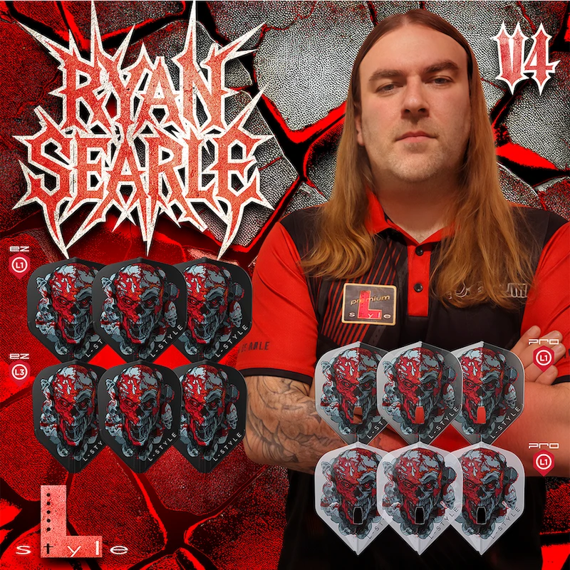 Sparneliai L-style L3EZ Shape Ryan Searle V4, juodos spalvos