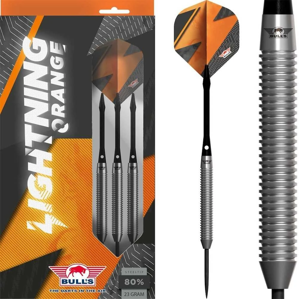 Strėlytės Bull's Lightning Oranžinis 80%, 25 gramų