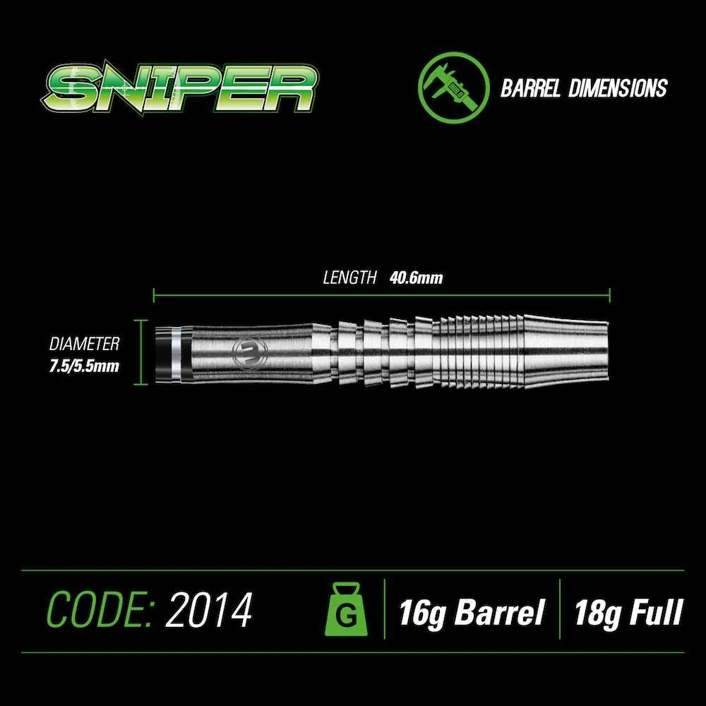 Strėlytės elektronimiam smiginiui Winmau Sniper, 18 g