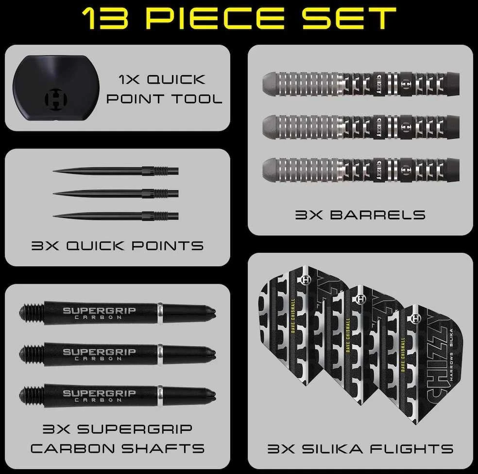 Strėlytės Harrows Chizzy Series 4 Quick 90%, 24 gramų