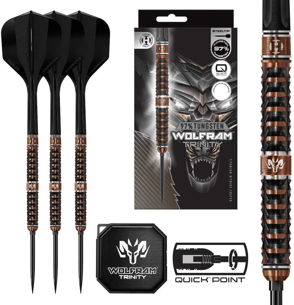 Strėlytės Harrows Wolfram Trinity 97% Quick, 21 gramo